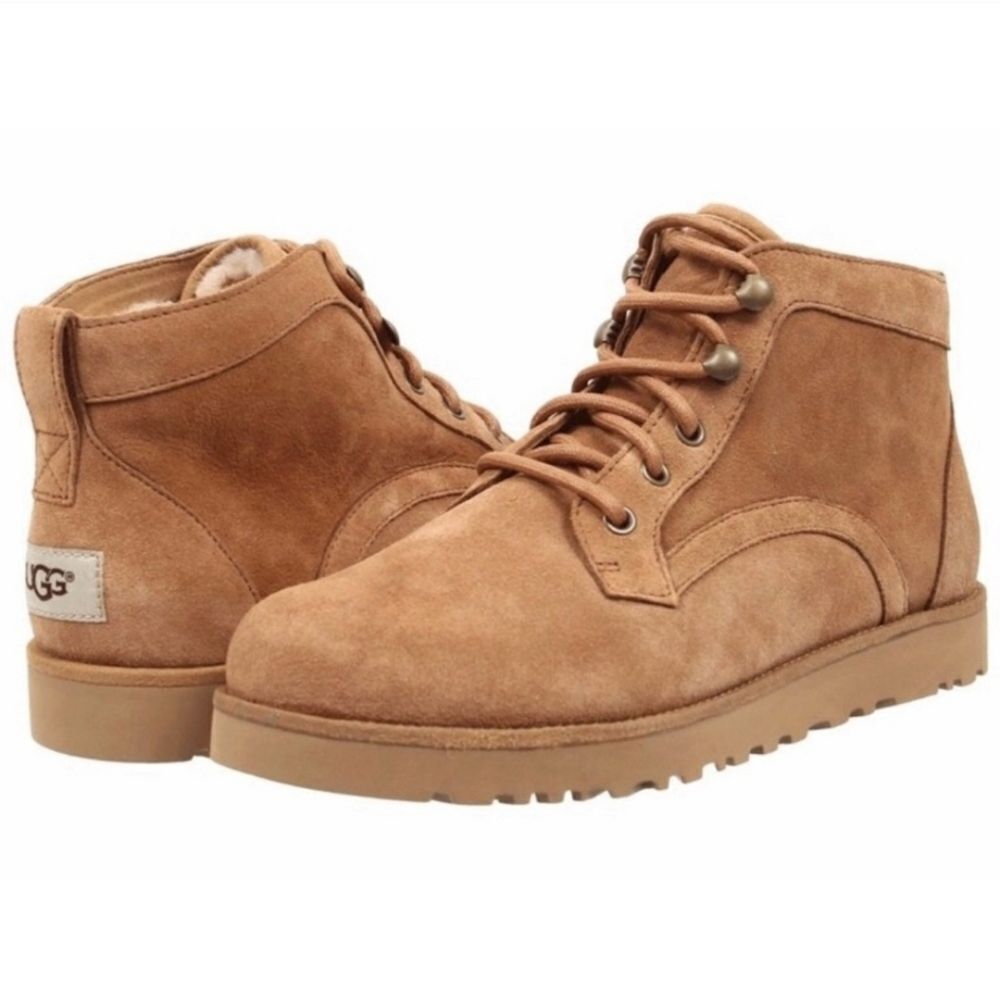 UGG Bethany chestnut suede lace up booties boots shoes size 5